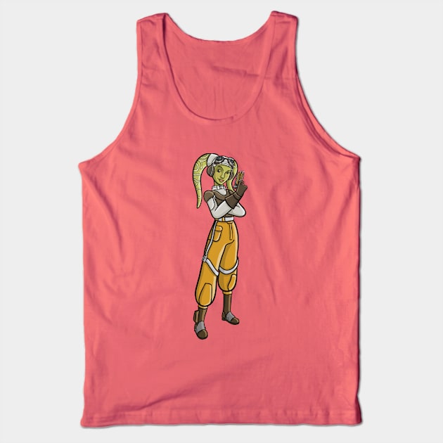 Rebel Toons Hera Tank Top by SpaceMomCreations